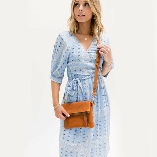 Foldover Crossbody Clutch Bag