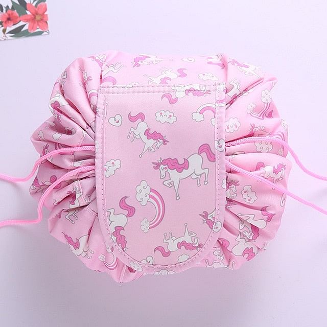 Women Drawstring Cosmetic Bag travel Organizer bag pouch Make Up Case Storage Makeup Bag Toiletry bag