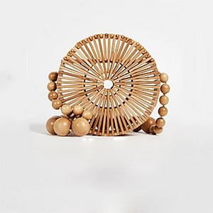 Round Summer Handmade Bamboo Bags Bohemian Straw Bag Hollow Rattan Woven Beach Bag Women Handbag Vintage Bali Lady Tote