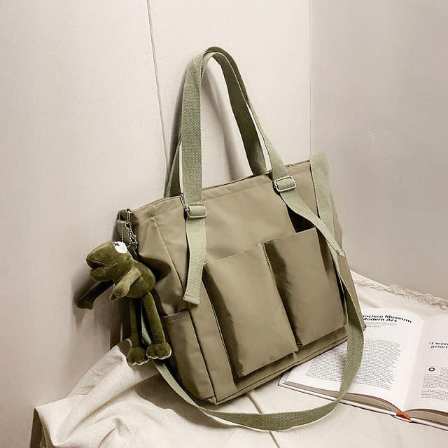 Simple Fashion Zipper Shoulder Waterproof Large Capacity Handbags