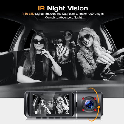 Three-record Driving Recorder HD Monitoring