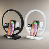 3 IN 1 QI Fast Wireless Charger Dock Charger Holder LED Lamp