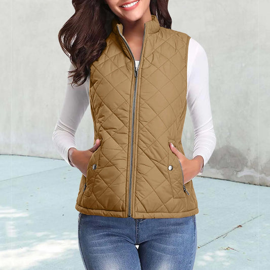 Casual Warm Sleeveless Vest with Pockets