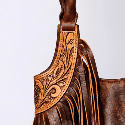 ADBGZ455A Tote Hand Tooled Genuine Western Leather Women Bag