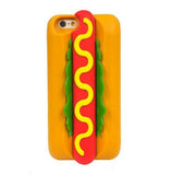 3D Soft Silicone Cover Food, Hot Dog, Cupcake, Fries, Popcorn, Back Phone Cases