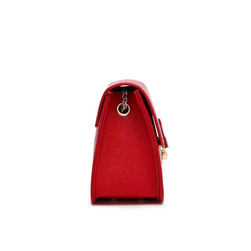 PU leather Messenger Clutch Mini Shoulder Bag For Woman