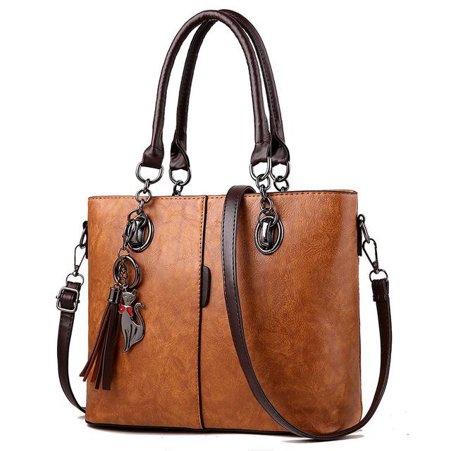 Vintage Casual Tote Fashion Leather Bag