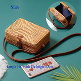 mini Round Straw Bag Women Summer Rattan Bags Handmade