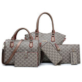 Leather Handbag Ladies Fashion A Whole Set