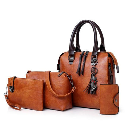 4 in 1 Designer Leather Handbag