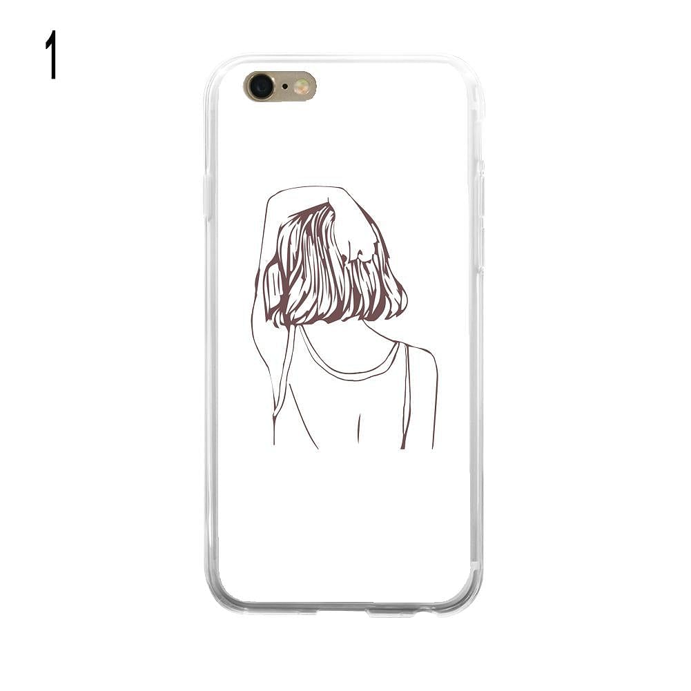View of Girl's Back Print Phone Case Cover for iPhone, Samsung Galaxy