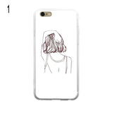 View of Girl's Back Print Phone Case Cover for iPhone, Samsung Galaxy
