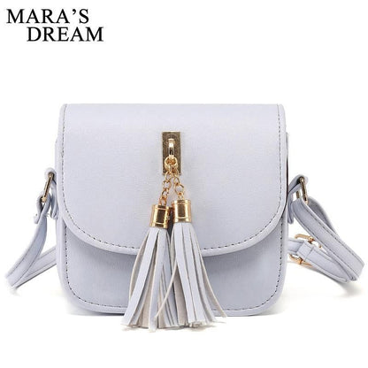 Small Chains Bag Women Candy Color Tassel Messenger Bags Female Handbag Shoulder Bag Bolsa Feminina