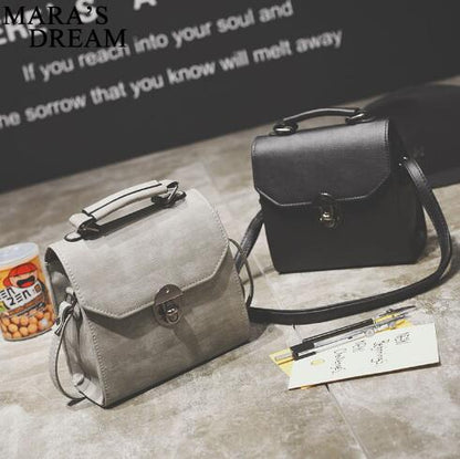 PU Leather Women Handbag Vintage Women Messenger Bag Fashion Lock Female Shoulder Bag Flap Women Bag Sac A Main