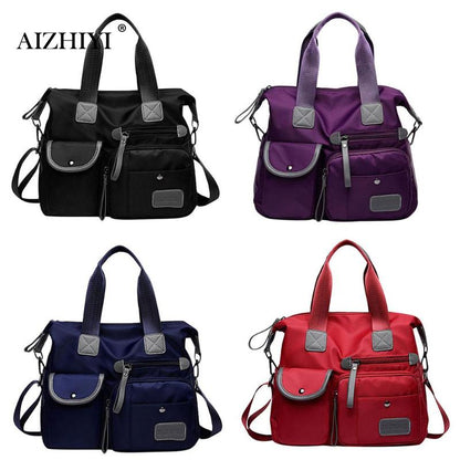 Waterproof Nylon Tote & Crossbody Bag