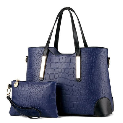 Vintage Crocodile Pattern Shoulder & Top-Handle Bag