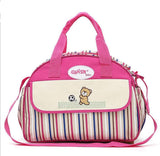 5 PCS/SET Baby Nappy Bags Diaper Bag Mother Shoulder Bag Fashion Maternity Mummy Handbag Waterproof Baby Stroller Bag