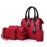 4 in 1 Designer Leather Handbag
