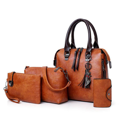 4 in 1 Designer Leather Handbag