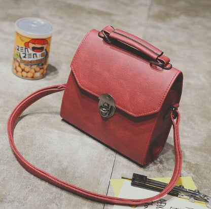 PU Leather Women Handbag Vintage Women Messenger Bag Fashion Lock Female Shoulder Bag Flap Women Bag Sac A Main