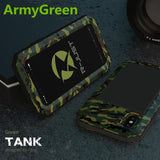 Heavy Duty Protection Doom armor Metal Aluminum phone Case for iPhone Shockproof Dustproof Cover
