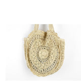 Bohemian Straw Bags Vintage Rattan Bag Handmade Knitted Travel Bags