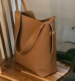 Fashion all-match bucket bag simple style pu leather one shoulder women's handbags female bag