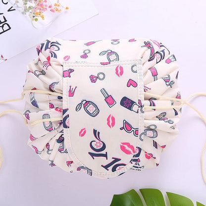 Women Drawstring Cosmetic Bag travel Organizer bag pouch Make Up Case Storage Makeup Bag Toiletry bag