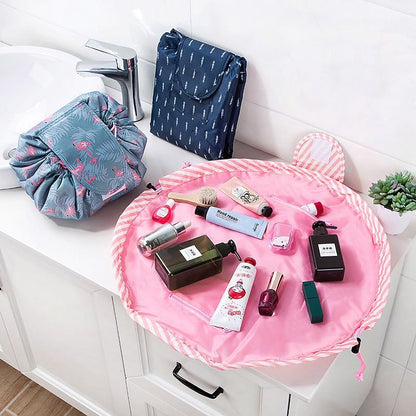 Women Drawstring Cosmetic Bag travel Organizer bag pouch Make Up Case Storage Makeup Bag Toiletry bag