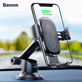 Baseus 10W QI Wireless Car Charger Holder For iPhone & Samsung