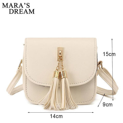 Small Chains Bag Women Candy Color Tassel Messenger Bags Female Handbag Shoulder Bag Bolsa Feminina