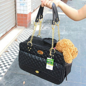 Carrier Portable. Leather Mesh Breathable Cat Dog Bag Handbag