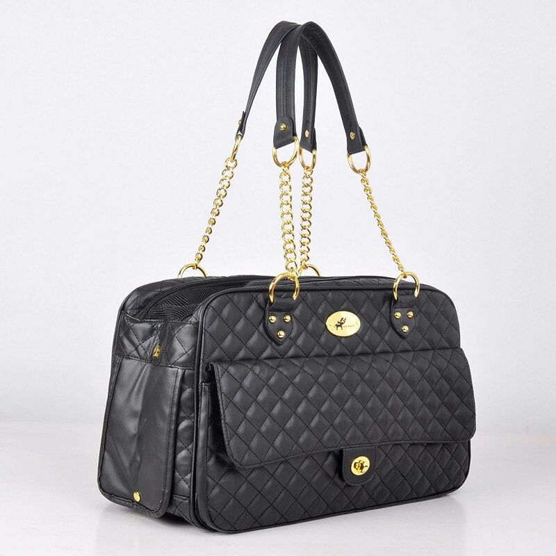 Carrier Portable. Leather Mesh Breathable Cat Dog Bag Handbag