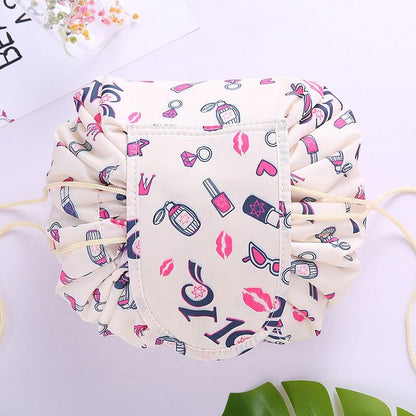 Women Drawstring Cosmetic Bag travel Organizer bag pouch Make Up Case Storage Makeup Bag Toiletry bag