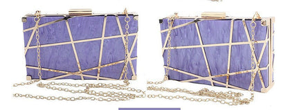 New Acrylic Hollow Metal Small Square Bag