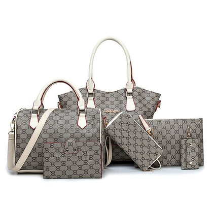 Leather Handbag Ladies Fashion A Whole Set