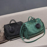 Versatile Leather Large Capacity Shoulder Bag