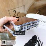 Gasbag Drop Proof Mirror Case for iphone XR 7 8 XS MAX XSmax X 10 6 6S Plus 7Plus 8Plus Airbag Soft TPU Phone Cover