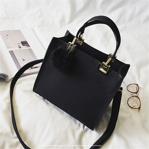 Women Casual Large High Quality Suede Leather Handbag