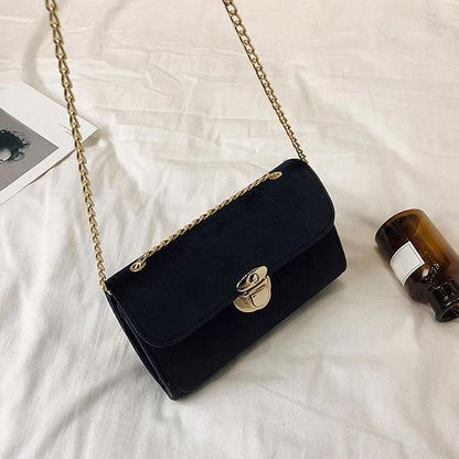 Women Messenger Bags Pure Color Gold