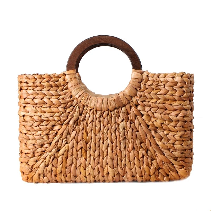 Vintage Bohemian Straw Rattan Handbag