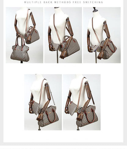 Leather Handbag Ladies Fashion A Whole Set