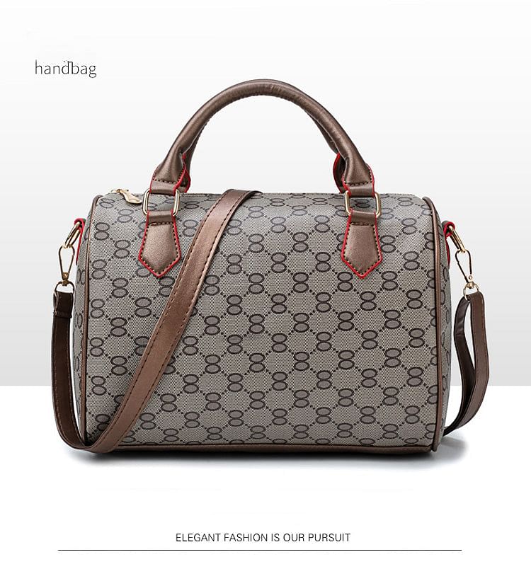 Leather Handbag Ladies Fashion A Whole Set