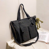 Simple Fashion Zipper Shoulder Waterproof Large Capacity Handbags