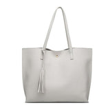 Women's Fashion Casual Shoulder Bag Handle Bag Bag 7 Colors Lady Big Capacity Purse Tassel Leather