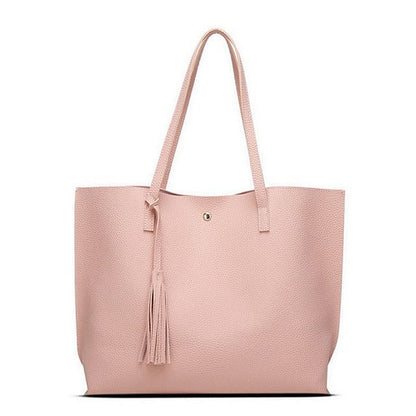 Casual Tassel Leather Shoulder Bag - 7 Colors